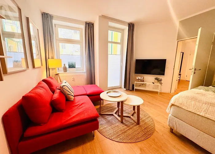 Modernes In Toplage Buckau - Naehe Innenstadt & Uniklinik, Ideal Fuer Business Lägenhet *